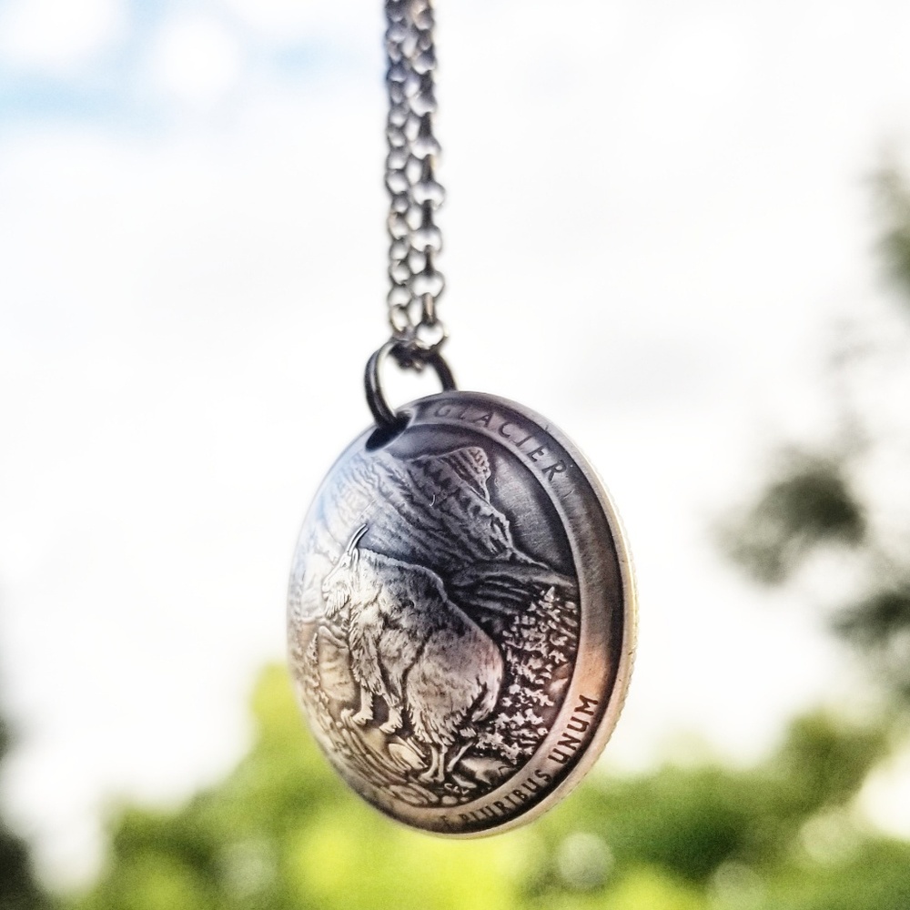 Domed National Park Quarter Necklace